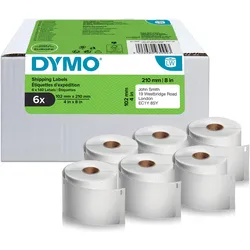 Dymo, Etikettenrolle, LW-Versandetiketten Grosspack 6Rl 140St/Rol (102 mm)