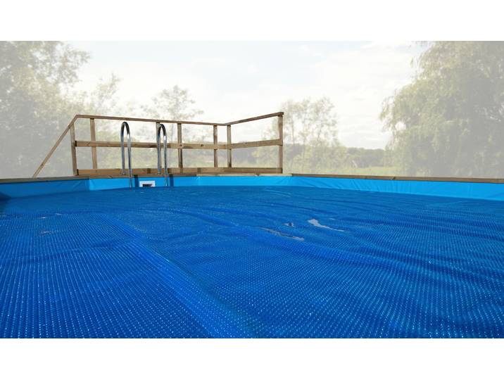 Pool-Abdeckplane WEKA, blau, B:200cm L:410cm, Polyethylen (PE), Planen, Pool-Abdeckplane, für Rechteckpool Gr. 1