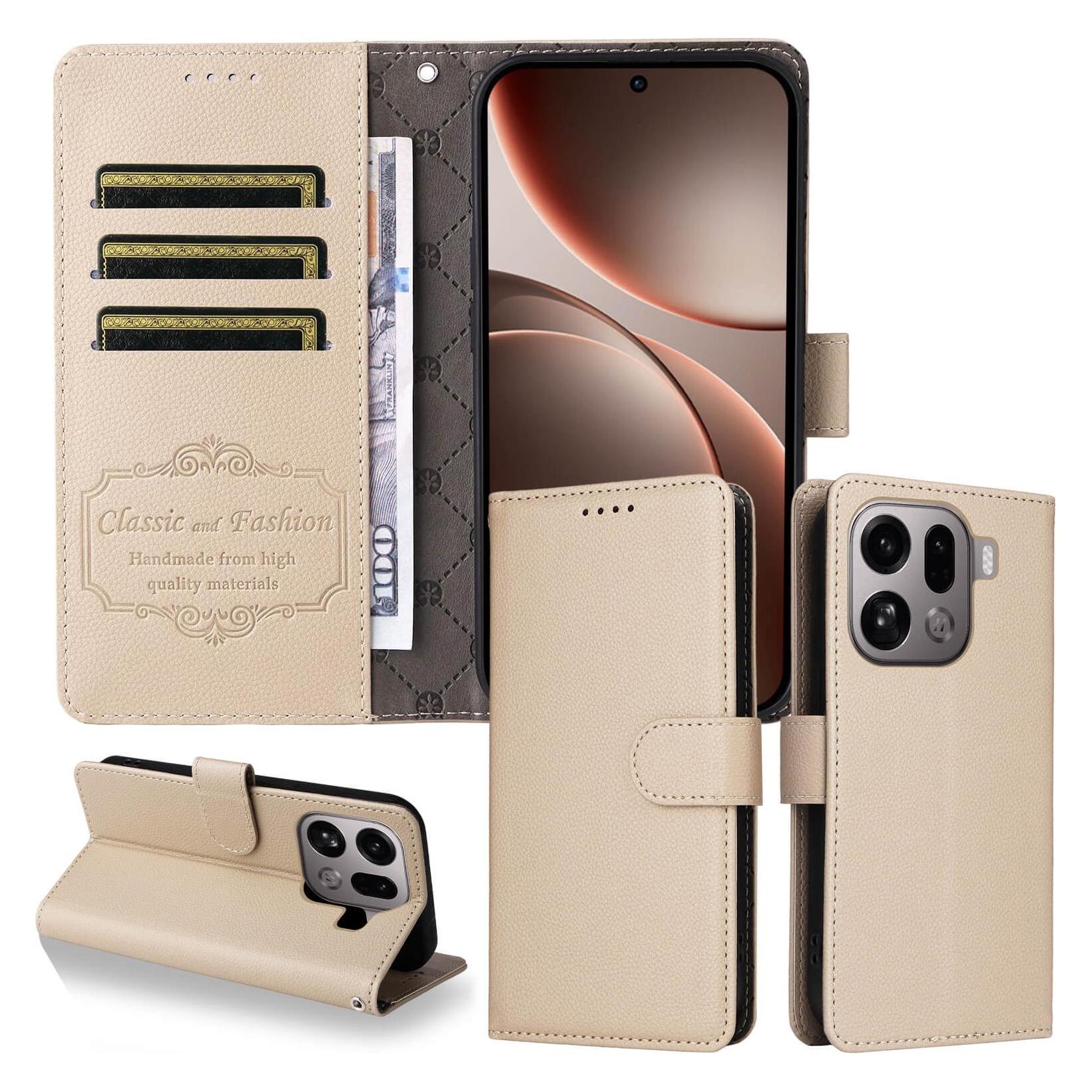 Cover-Discount OPPO Find X9 Pro - Lederoptik-Hülle mit strukturierter Oberfläche (Oppo Find X9 Pro) (71121131)