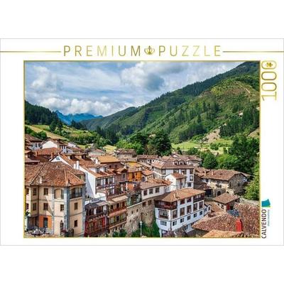 CALVENDO Puzzle Traditionelles Dorf in Asturien | 1000 Teile Lege-Größe 64 × 48 cm Foto-Puzzle für glückliche Stunden