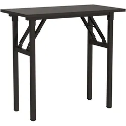 Konferenztisch, Klapptisch 80 x 40 cm, Schreibtisch, Robust Metallrahmen, Schwarz
