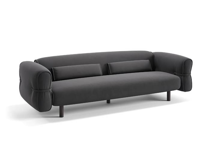 Stoff Designer Sofa BRIANO 3-Sitzer Designercouch Modern Italienisch Designcouch