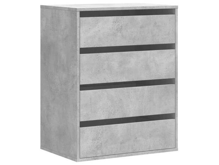 Commode Armoire d'angle - mango - gris béton - 60x41x76 cm - bois d'ingénierie M201
