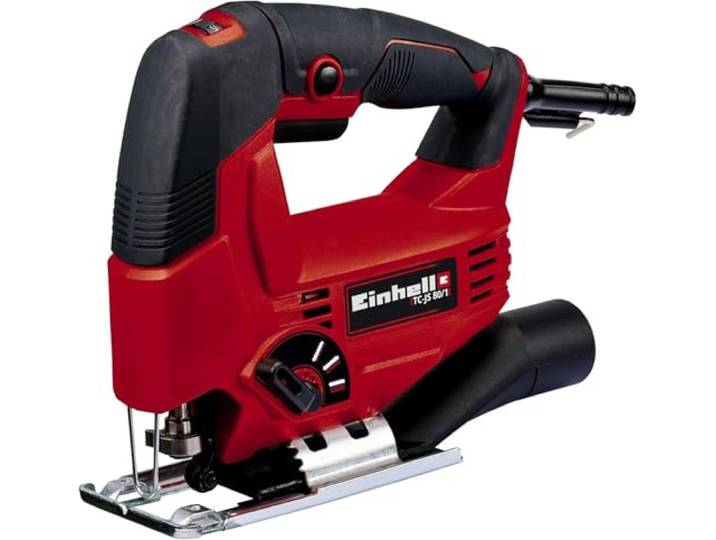 Einhell Scie sauteuse TC-JS 80/1 550 W profondeur 80 mm course 20 mm jusqu’à 3000 courses/min pendulaire 4 positions aspiration poussière