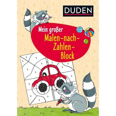Duden: Mein großer Malen-nach-Zahlen-Block, Taschenbuch von Christina Braun, FISCHER Sauerländer Duden, 978-3-7373-3336-8