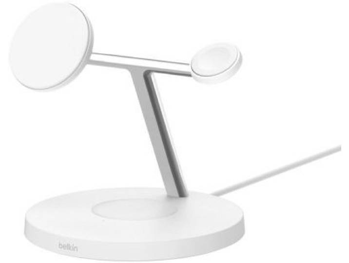 Belkin - Chargeur Induction 15w Boost Charge Pro 3en1 Qi2 Blanc