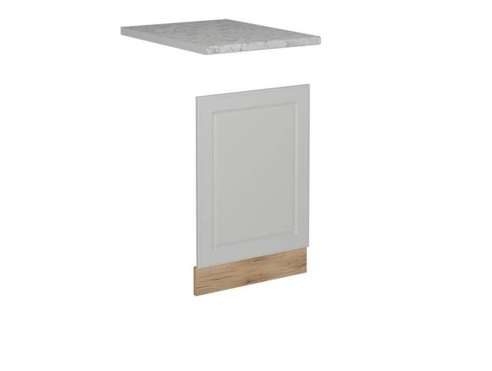 Vicco Frontblende R-Line Weiß Landhaus 45 cm, AP Marmor, Weiß, Eichefarben, Holzwerkstoff, Rechteckig, 45x67.4x60 cm, Küchen, Küchenmöbel, Küchenschränke, Küchenunterschrank