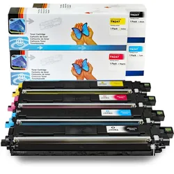 D&C 4 TonerSet für Brother HL-L3210CW Tonerkassetten kompatibel Toner TN-247