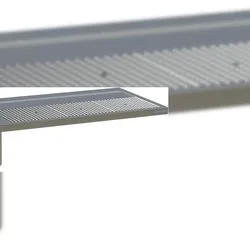 HAGOLA Schankdeck-Abdeckung, umlaufende Abkantung, 1550x50x700mm (BxHxT), 1 Becken 500x300mm links