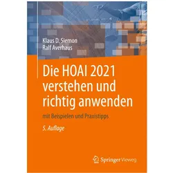 Die HOAI 2021 verstehen und richtig anwenden, Fachbücher von Ralf Averhaus, Klaus D. Siemon