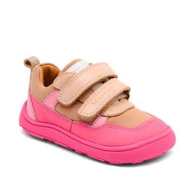 Barfußschuh BISGAARD "barefoot elroy", Jungen, Gr. 26, chromfrei gegerbt, pink, Leder, Textil, Schuhe Barfußschuh, Klettschuh mit flexibler Sohle, Größenschablone zum Download