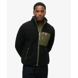 Superdry für Herren. M2014141A Vintage Retro Fleece schwarz (M), Lässig, Polyester