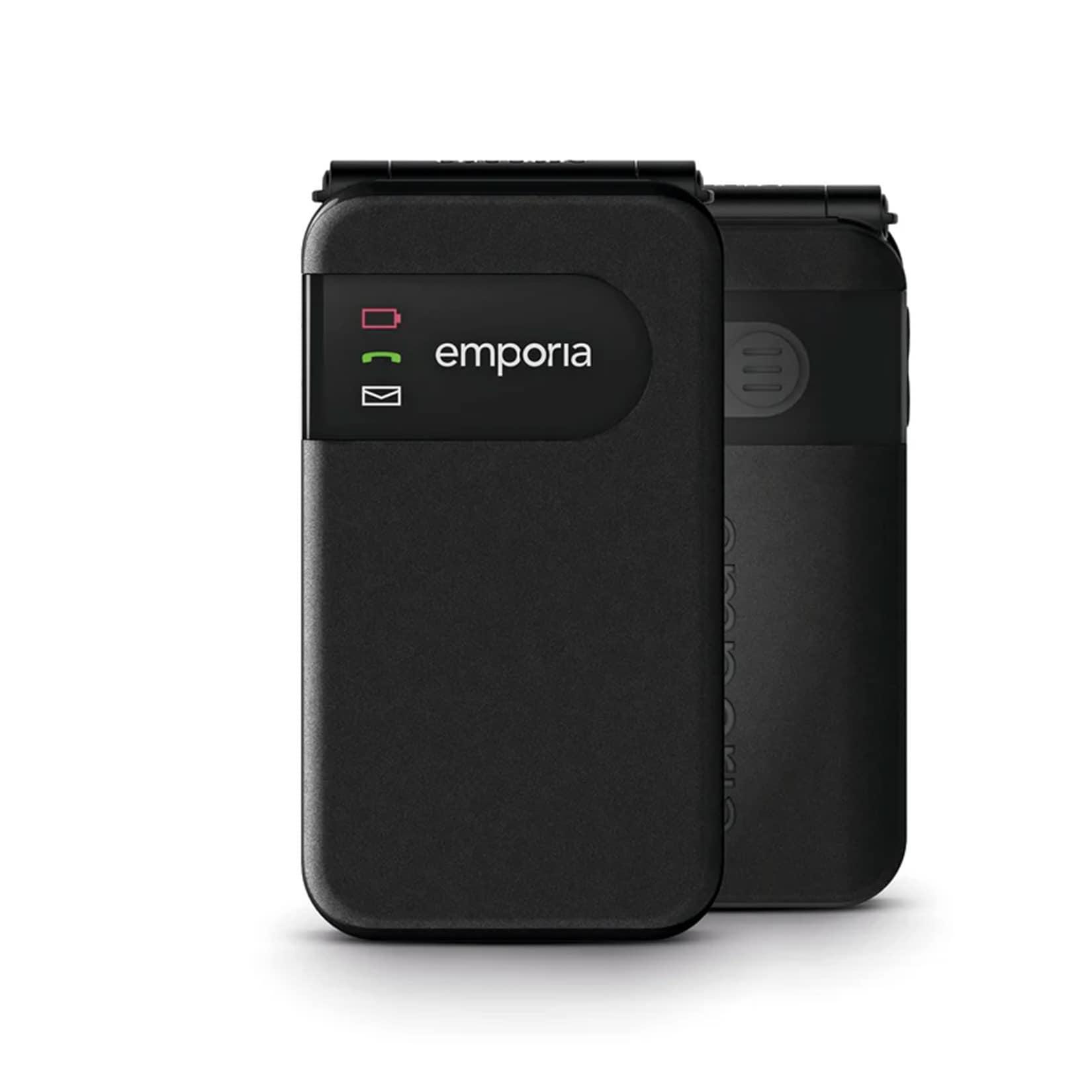 Emporia SIMPLICITYglam 2G, Schwarz - Modell 2025 Handy (Seniorenhandy, Klapp)