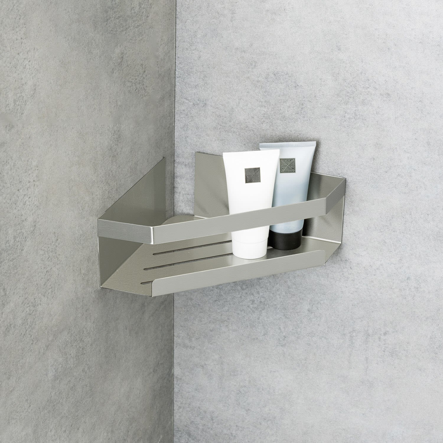 SCHÖNER WOHNEN-Kollektion Meleto Eckablage, Accessoires, 25929197, silber matt