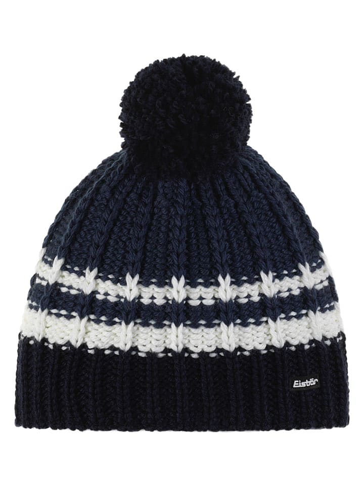 Eisbär Mütze "Kova" in Weiß/ Dunkelblau - onesize