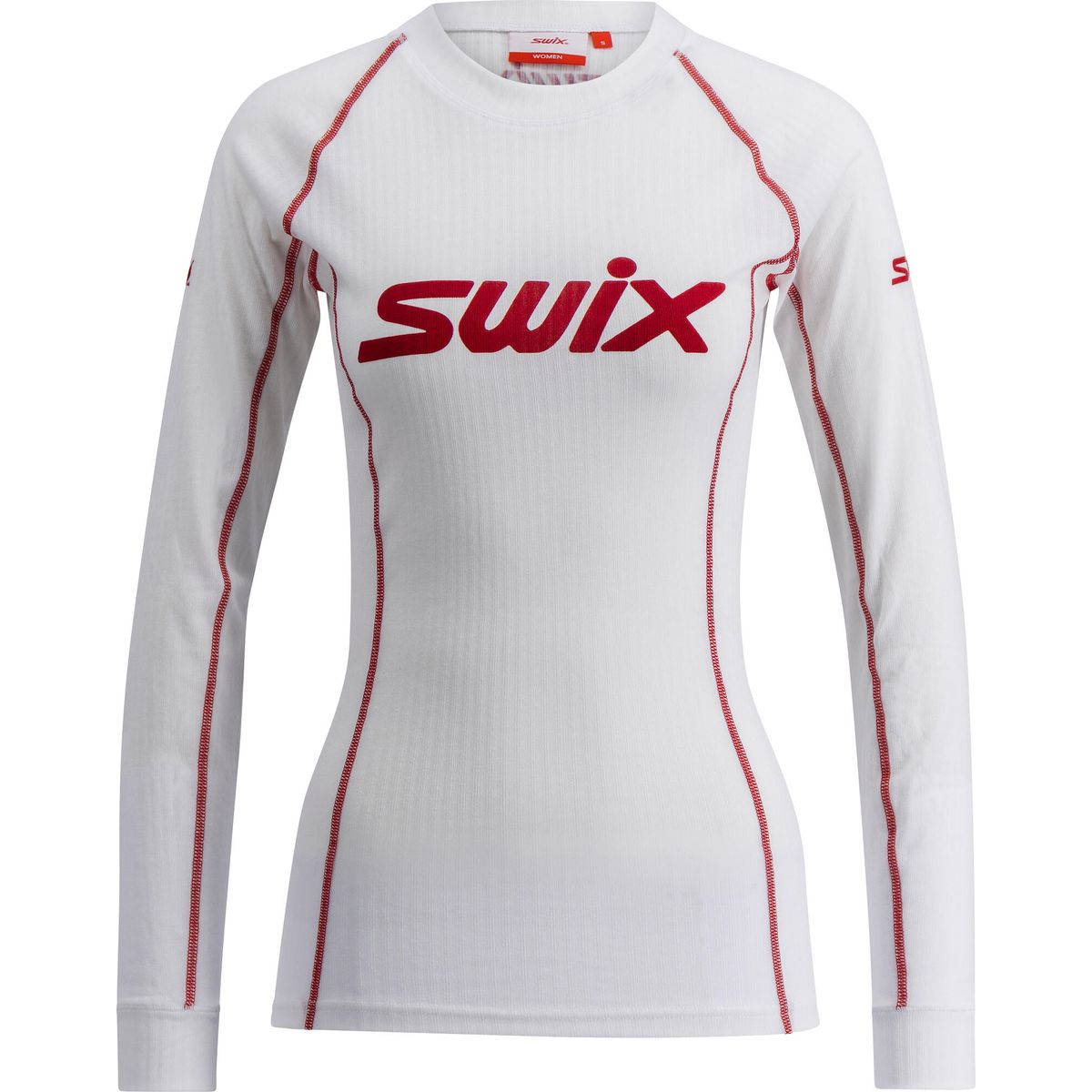 Swix Racex Classic Long Sleeve W, Bright White/ Red, L bright white/swix red (00036) L 10110-23-00036-L