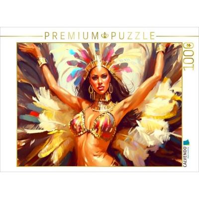 CALVENDO Puzzle Stolze Tänzerin in Brasilien | 1000 Teile Lege-Größe 64x48cm Foto-Puzzle für glückliche Stunden
