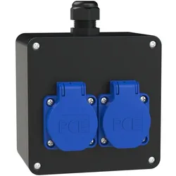 PCE 9848030 Wandverteiler Vollgummi Baureihe FREISTADT IV 2xSSD M20o VC3/2 IP54
