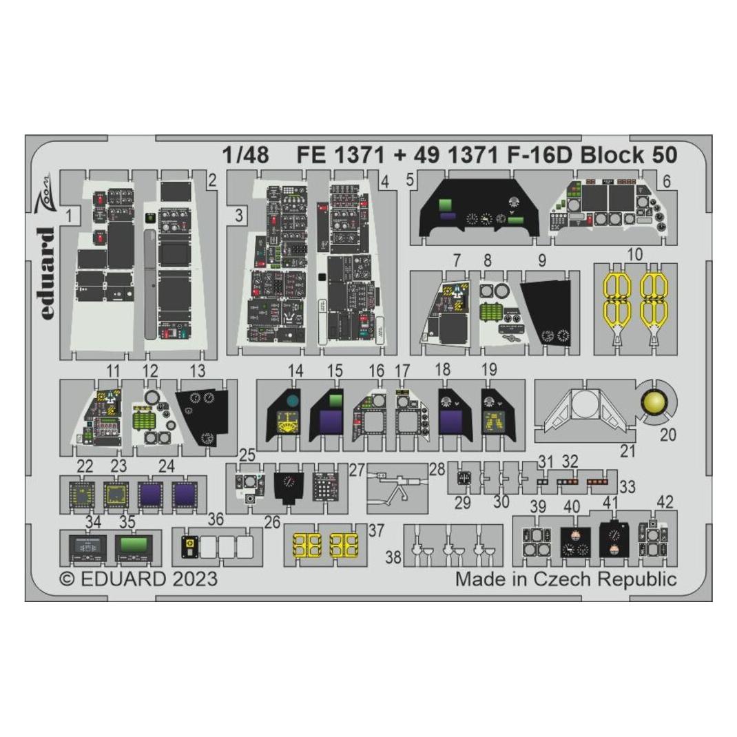 Eduard F-16D Block 50 1/48 KINETIC (FE1371)