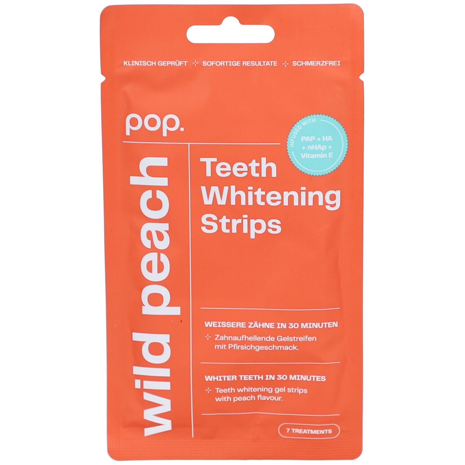 Smilepen Pop Teeth Whit Strips Wi Peach 7 x 2 Stk 7x2 St Sonstige