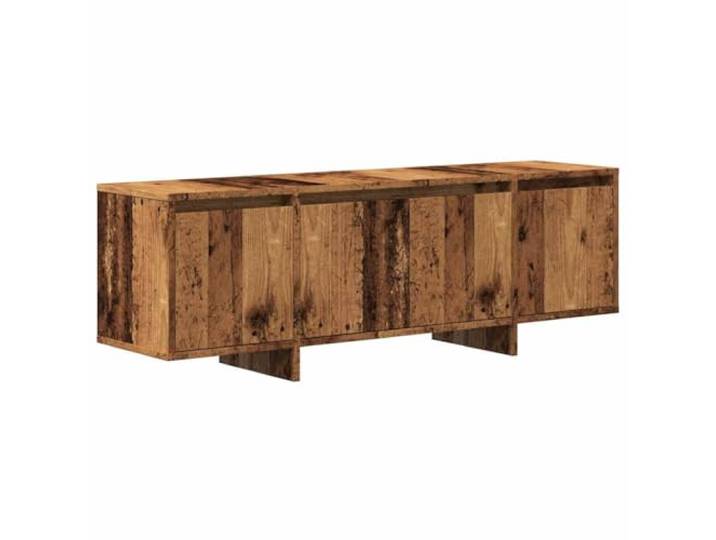 GHVBNMF TV-Schrank Altholz-Optik 120x30x40,5 cm Lowboard 4 Türen Stilvolles Möbel fürs Wohnzimmer und Schlafzimmer: Bietet vier geschlossene Fächer und eine stabile Abstellfläche.