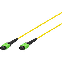 Glasfaser-Patchkabel, MPO, Buchse, OS2, Methode A gelb, 5 Meter