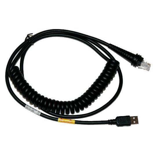 Honeywell Kabel: USB schwarz Typ A 3m (9.8 ') gewickelt 5V Host-Stromversorgung (CBL-500-300-C00)