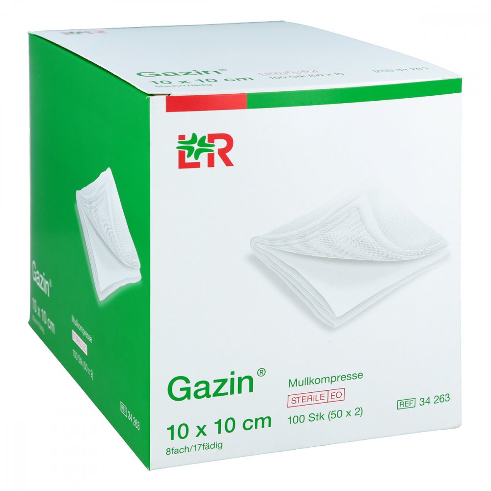 Lohmann & Rauscher GmbH & Co.KG Gazin Kompressen 10x10cm 8fach steril 03449060