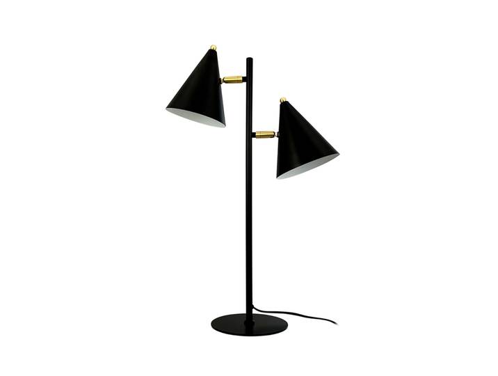 Rouen Tischlampe, schwarz, 2-flg. Höhe 64 cm - Dyberg Larsen - Wohnzimmer - Skandinavisch - Metall - Mehrflammig