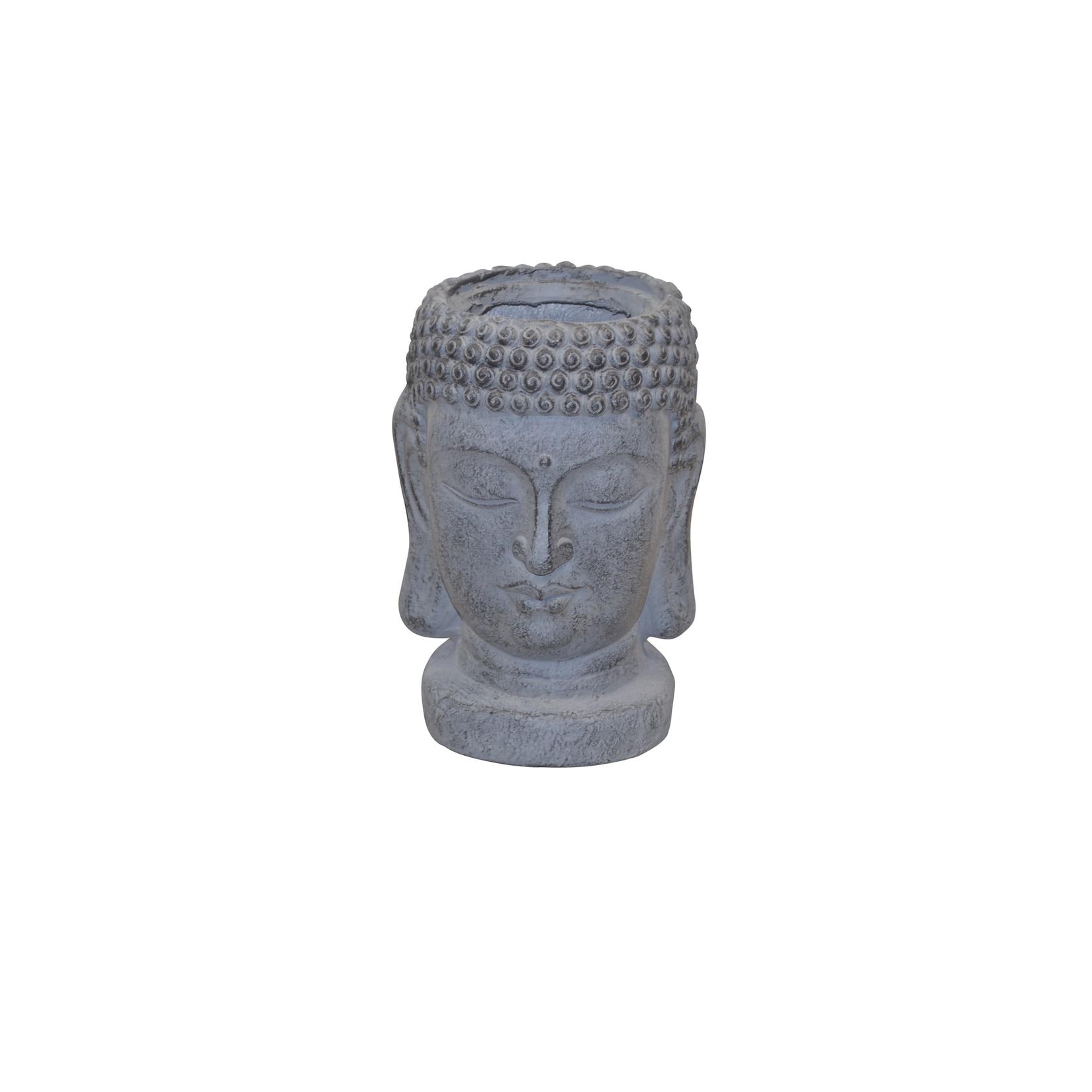 möbel direkt online Pflanzgefäß Buddhakopf I grau