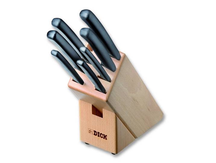F. DICK Messerblock Dick Holz Messerblock mit Bestückung 7-teilig Pro Dynamic 8803000