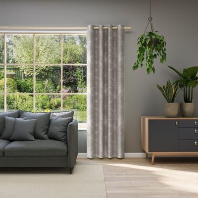 Vorhang NEUTEX FOR YOU "BELUGA", grau, B:144cm H:245cm, Jacquard, Polyester, Gardinen, Jacquard mit Allover-Design