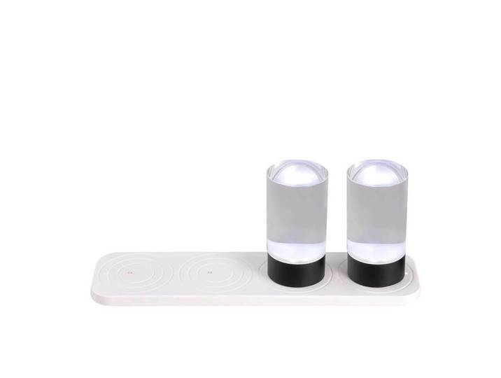 Lampe de table LED Glow Rod, 6 x 12 cm, transparente - Uyuni Lighting - Salon / séjour - Aluminium