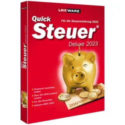 Lexware QuickSteuer 2023 Deluxe, für die Steuererklärung 2022