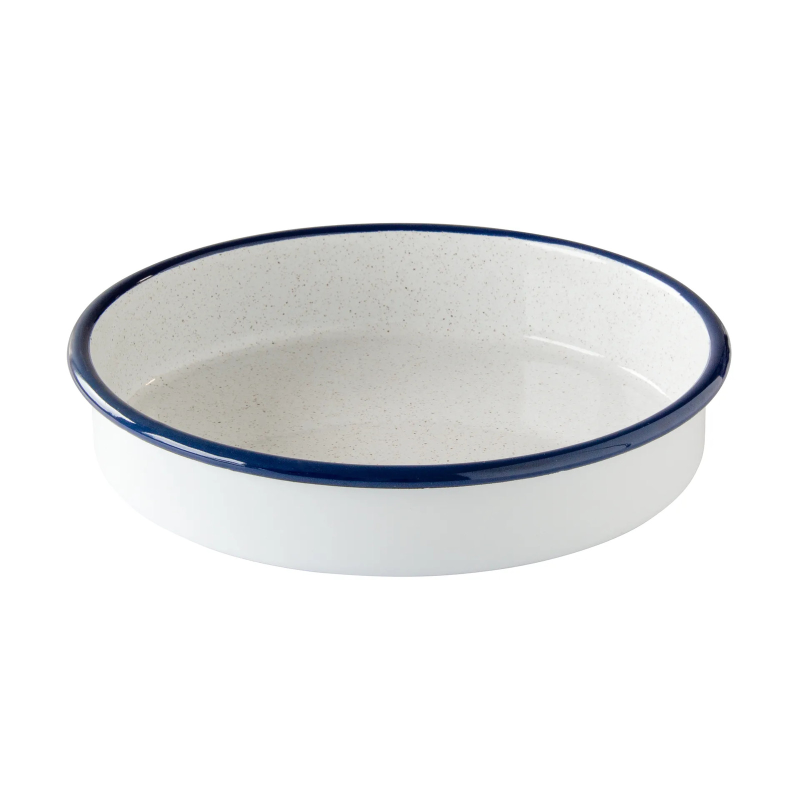 Kockums Jernverk ovenschaal wit-blauw rond Ø24 cm