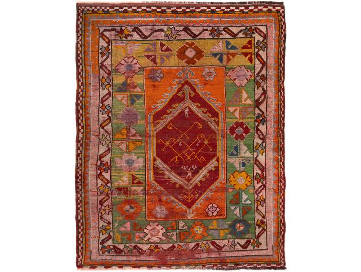 Turkey Teppich 131x169 Handgeknüpft Orientteppich Wolle