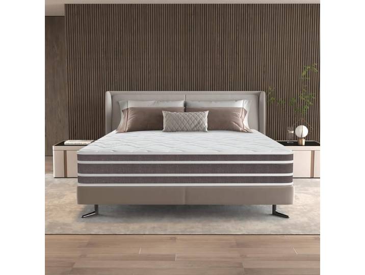 Matelas Hybride 140x190 Isolation Mouvement 100% Mousse Mémoire & Ressorts 28cm Rebond Prolongé