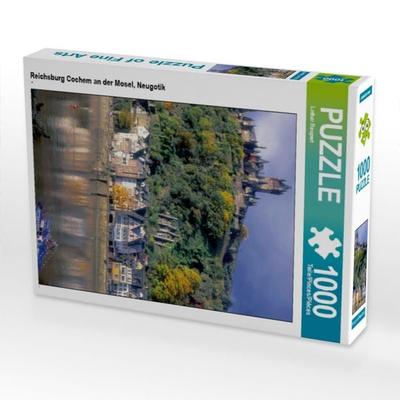 CALVENDO Puzzle Reichsburg Cochem an der Mosel, Neugotik | 1000 Teile Lege-Größe 64x48cm Foto-Puzzle für glückliche Stunden