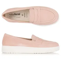VITAFORM Damen-Slipper Samtziege Trense Sohle Marla