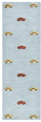SAFAVIEH Handmade Kids Elisabetha Cars Wool Rug