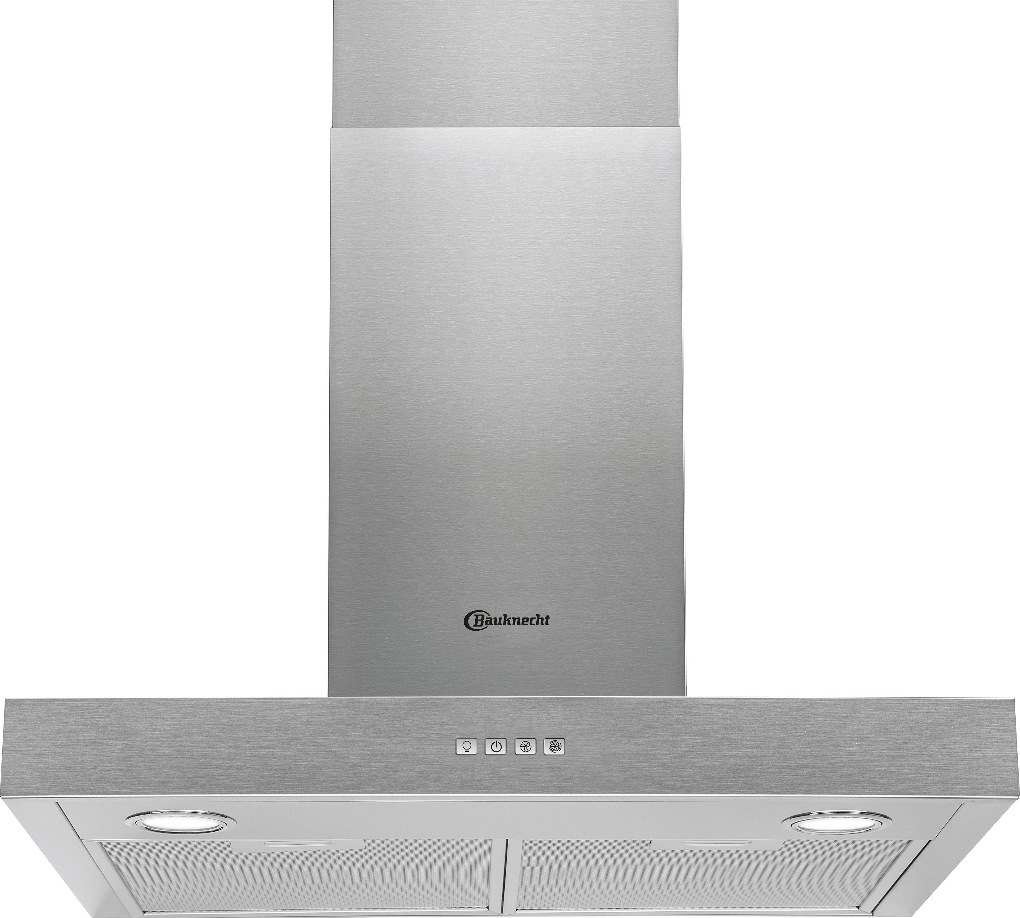 Bauknecht Wandhaube "DBHBS 64 LM X", Energieeffizienz: C, silber (edelstahlfarben), B:59,8cm H:115,2cm T:45cm, Dunstabzugshauben, 60 cm, 3 Leistungsstufen und LED-Beleuchtung, Wandhaube