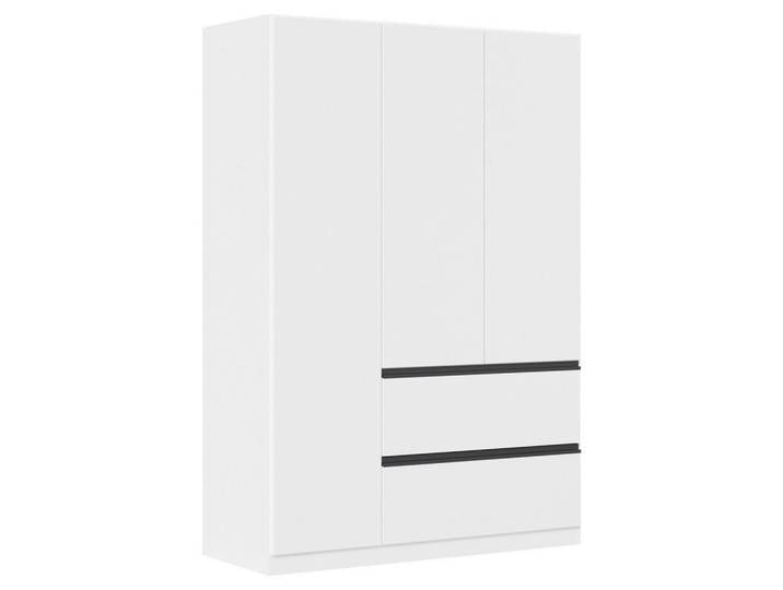 Rauch Möbel Drehtürenschrank, Weiß, 2 Fächer, 2 Schublade(n) Schubladen, 136x197x54 cm, Blauer Engel, Goldenes M, BQ - Bündnis für Qualität, Made in Germany, Geprüft gesündere Produkte - Innenraumluftqualität für gesündere Gebäude, Schlafzimmer, Kleiderschränke, Drehtürenschränke