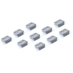 [SmartKeeper ESSENTIAL] 10 x Mini USB B-Port Schlösser ohne Mini Typ Schlüssel / Grau