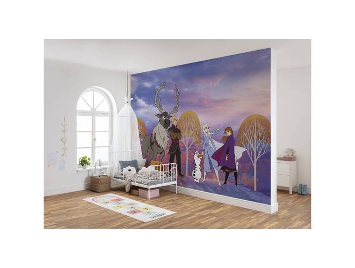 Vlies Fototapete Frozen Autumn Forest 400 x 280cm Multicolor