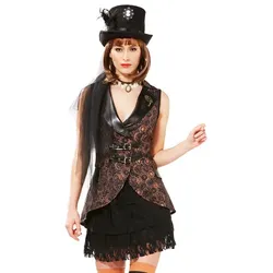 Frack-Weste "Steampunk" für Damen