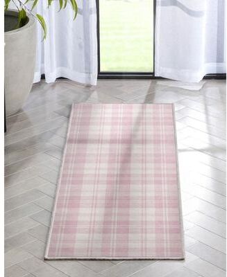 Well Woven Apollo Plaid Farmhouse Geometric FlatWeave Rug