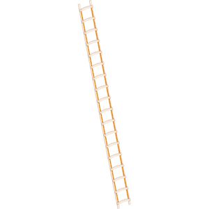 Layher Dachleiter 1046, Länge 5,05 m, natur, mit 18 Sprossen, aus Holz