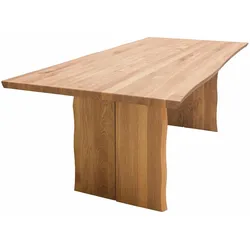 BAUMKANTENTISCH Massiv Danyelle 140 x 90 x 75 Esstisch Holz massiv Wildeiche geölt