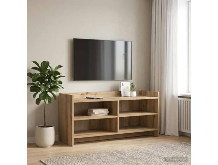 GKMBCVDFR TV-Schrank 100 x 33 x 47 cm Artisan-Eiche Holzwerkstoff Rechteckig, viele Fächer, pflegeleichte Oberfläche, einfache Montage zu zweit, stabil
