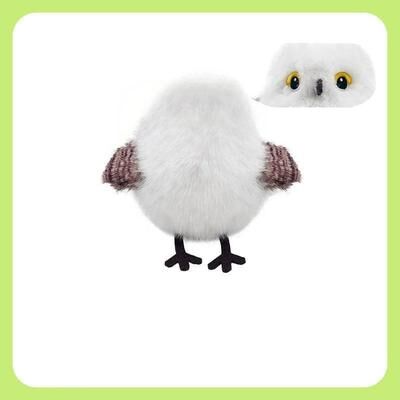 Inspired Living FlappyBird Interactive Cat Toy USB Rechargeable Chirping Bird For Indoor Cats white Tit